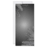 Christmas Poinsettia Black And Grey rack cards