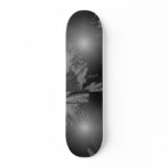 Christmas Poinsettia Black And Grey skateboards
