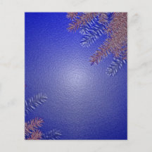 Christmas Poinsettia Blue II Flyer Design