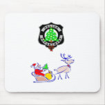 Christmas Police Gifts Mouse Mat