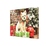 Christmas - Pomeranian - Abby Canvas Prints