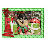 Christmas - Pomeranian - Bella Greeting Cards