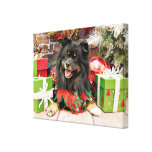 Christmas - Pomeranian - Gucci Stretched Canvas Prints