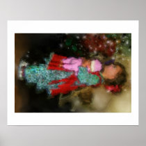 Christmas Portrait of Sophia Poster