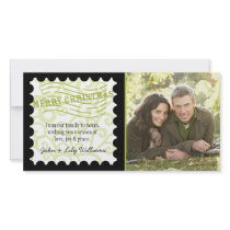 Christmas Postage Personalized Photo Card