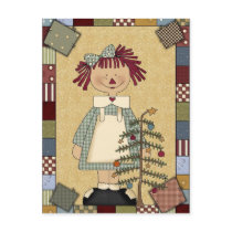 Christmas Postcard: Simple Joys Annie