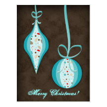 Christmas Postcard Star Print
