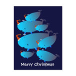 Christmas Postcards: A Whale Family