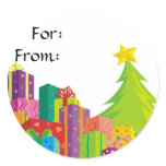 Christmas Presente Template, stickers