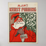 Christmas Pudding Dutch Advertising posters