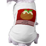 Christmas Pudding. Happy Holidays. Red. Custom pet clothing