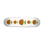 Christmas Pudding. White background. Custom skateboards