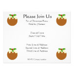 Christmas Pudding. White background. Personalised Announcements