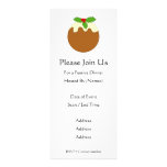 Christmas Pudding. White background. Personalized Announcement