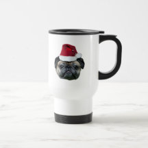 Christmas pug mug