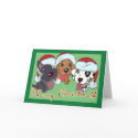 Christmas puppies cards