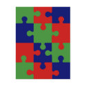 Christmas Puzzle postcards