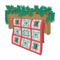 Christmas Quilt Embroidered Shirt