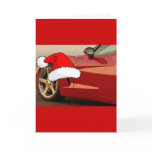 Christmas Red Corvette cards