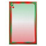 Christmas Red/Green Border stationery