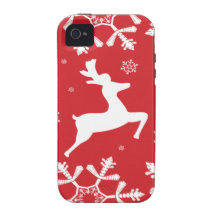 Christmas Reindeer iPhone 4 Case