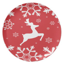 Christmas Reindeer Party Plates