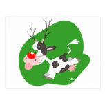 Christmas reindeer postcard