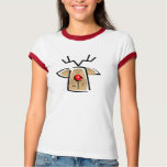 Christmas Reindeer Womens T-Shirt