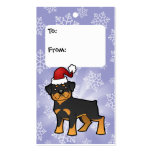 Christmas Rottweiler Gift Tags business cards