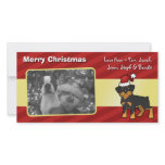 Christmas Rottweiler photo cards