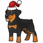 Christmas Rottweiler photo sculptures