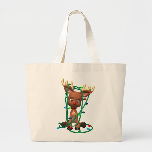Christmas Rudolph the Red Nosed Reindeer Canvas Bag