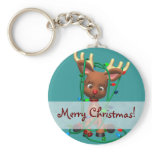 Christmas Rudolph the Red Nosed Reindeer keychains