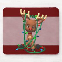 Christmas Rudolph the Red Nosed Reindeer Mousemats