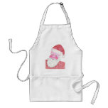 Christmas Santa Claus aprons in Pointillism