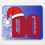 CHRISTMAS SANTA DO - DOCTOR OF OSTEOPATHY MOUSE PADS
