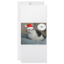 Christmas Santa Hat Kitty Cat Rack Card Template