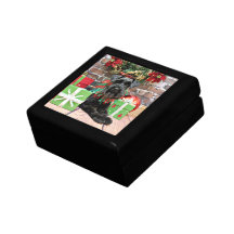 Christmas - Schnauzer - Fergie Keepsake Box