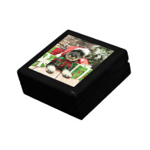 Christmas - Schnauzer - Tom Dooley Keepsake Box