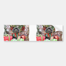 Christmas - Schnoodle - Rookie Bumper Stickers
