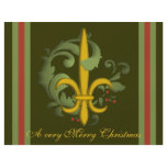 Christmas Scroll Fleur de lis Flyers