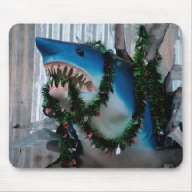 Christmas Shark mousepad