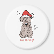 Christmas Sharpei Dog Magnet