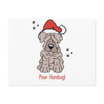 Christmas Sharpei Dog postcards