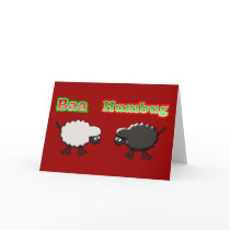 Christmas Sheep Baa Humbug Design Cards