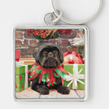Christmas - Shih Tzu - Lily Key Chains