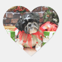 Christmas - Shih Tzu - Sadie Sticker