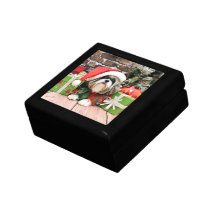 Christmas - Shih Tzu - Vince Keepsake Box