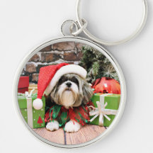 Christmas - Shih Tzu - Vince Keychain