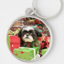 Christmas - Shih Tzu - Yogi Key Chains